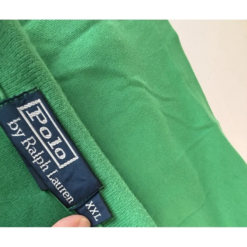 Polo Ralph Lauren Classic Fit Green Golf Polo Shirt Men's Size 2XL Cotton Sporty